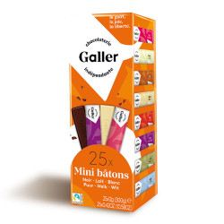 Gift box mini bars Galler “Assortment”, 25 pcs.
