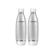 Flaskor SodaStream Fuse White (passar för SodaStream kolsyrare), 2 x 1 l