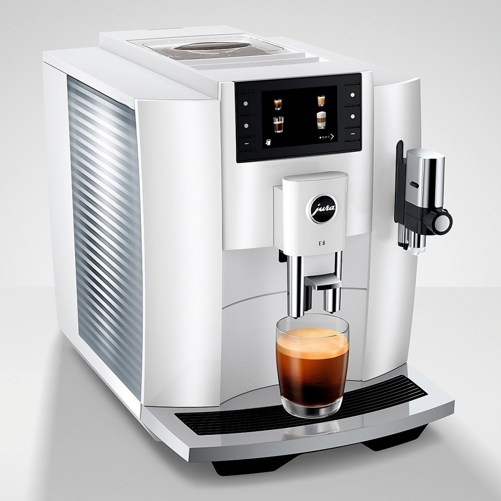 JURA E8 Piano White EC Kaffeevollautomat