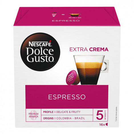 Kafijas kapsulas Dolce Gusto® automātiem NESCAFÉ Dolce Gusto “Espresso”, 16 gb.