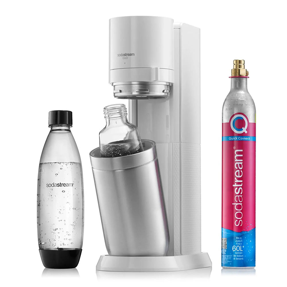 Sparkling Water Maker SodaStream Duo White 2 Bottles Coffee Friend