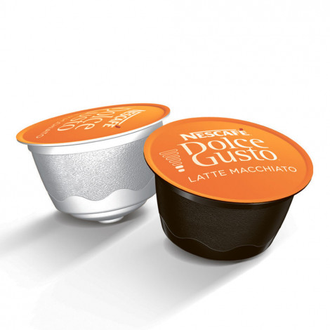 dry Sea anemone peanuts Coffee capsules compatible with Dolce Gusto® NESCAFÉ Dolce Gusto "Latte  Macchiato", 8+8 pcs. - Coffee Friend