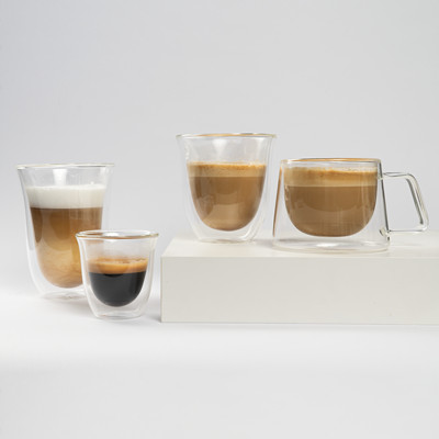 Topeltseinaga sangaga cappuccino klaas CHiATO, 210 ml