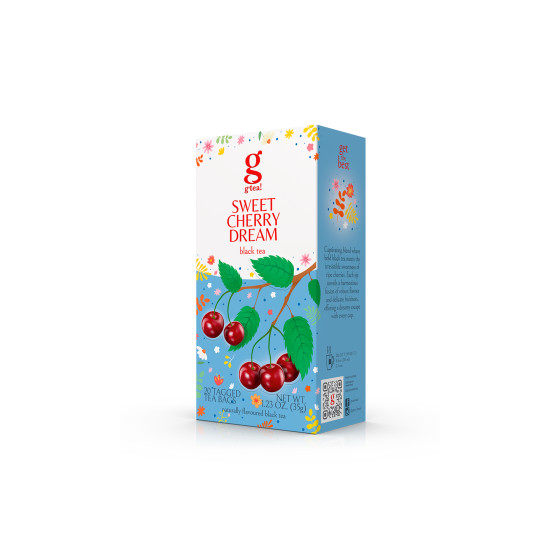 Czarna herbata g'tea! Sweet Cherry Dream, 20 szt.