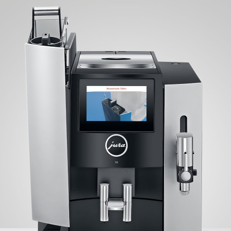 JURA S8 Moonlight Silver automatinis kavos aparatas – juodas/sidabrinis