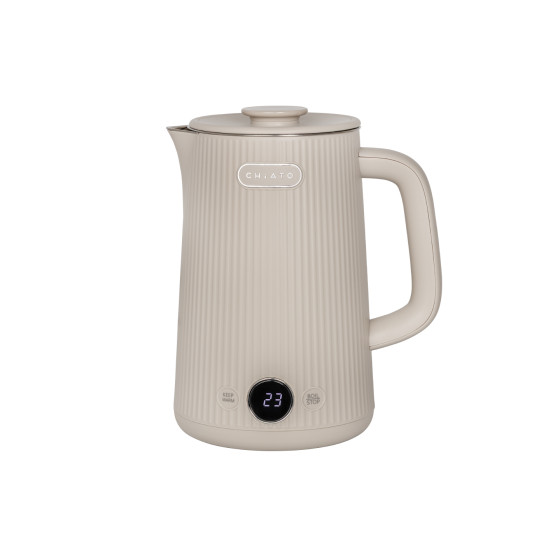 Czajnik elektryczny CHiATO heatPLAY Groove – 1.7 l, jasny piasek