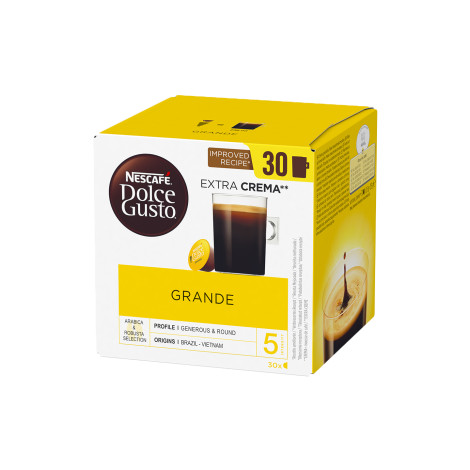 Koffiecapsules compatibel met Dolce Gusto® NESCAFÉ Dolce Gusto Grande Extra Crema, 30 st.