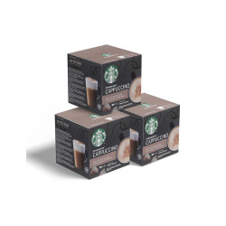 Kafijas kapsulu komplekts piemērots NESCAFÉ® Dolce Gusto® automātiem Starbucks Cappuccino, 3 x 6 + 6 gab.