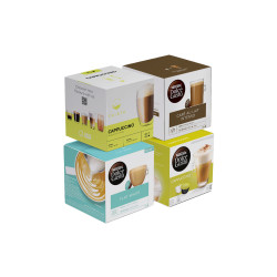 Set med kaffekapslar kompatibla med NESCAFÉ® Dolce Gusto® White (48 portioner)