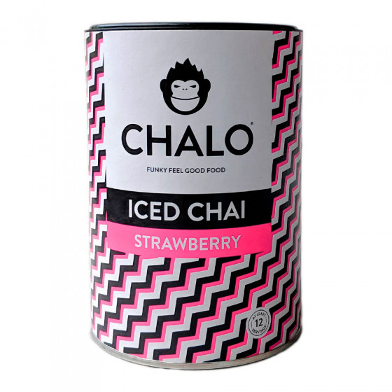 Tirpi arbata Chalo „Strawberry Iced Chai“, 300 g Tirpi arbata Chalo „Strawberry Iced Chai“, 300 g