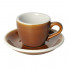 Tasse à espresso avec une soucoupe Loveramics Egg Caramel, 80 ml