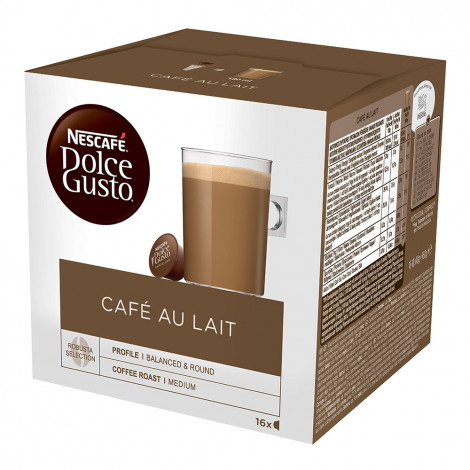 Kohvikapslid sobivad Dolce Gusto® masinatele NESCAFÉ Dolce Gusto “Café Au lait”, 16 tk.