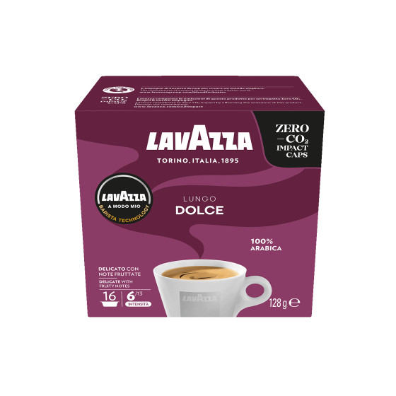 Kaffekapslar för Lavazza®-maskiner Lavazza A Modo Mio Lungo Dolce, 16 st.