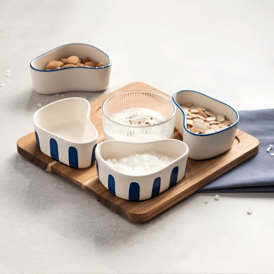 Zestaw z 5 miseczkami Homla MODERN HAMPTONS