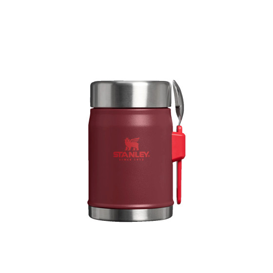Termos na żywność z łyżeczką Stanley Classic Legendary Cranberry, 0,4 l