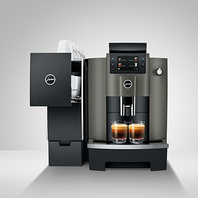 Ekspres automatyczny JURA W4 Dark Inox (EA) – do biura, czarny/szary