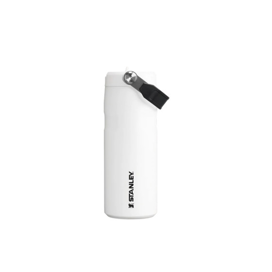 Stanley IceFlow™ Bottle Flip Straw 2.0 Chalk vattenflaska, 0,47 l - vit