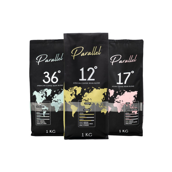 Zestaw kawy ziarnistej Parallel 12 + Parallel 17 + Parallel 36, 3 x 1 kg