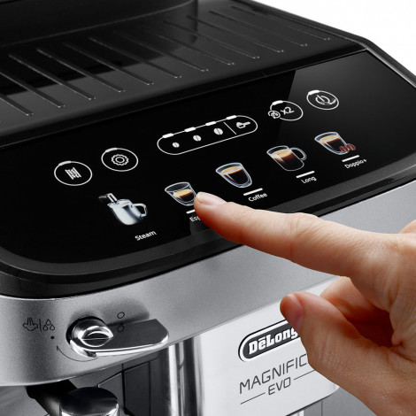 DeLonghi Magnifica Evo ECAM290.31.SB Kaffeevollautomat – Schwarz Silber