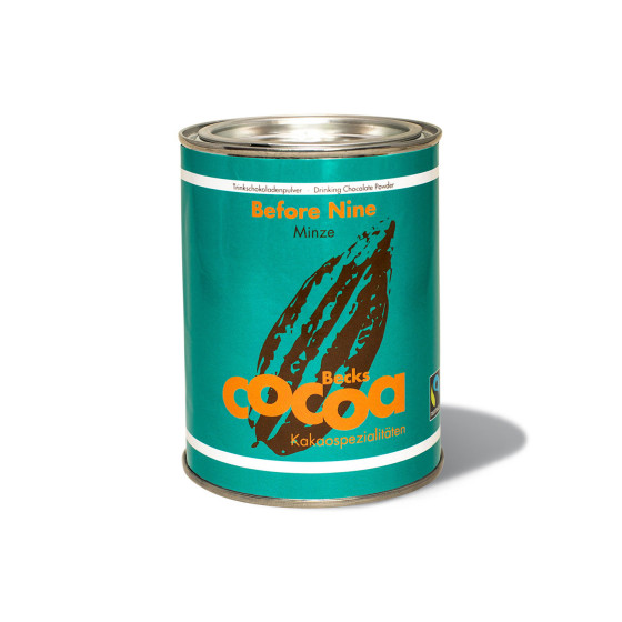 Organic Cocoa Becks Cacao Before Nine With Mint, 250 G