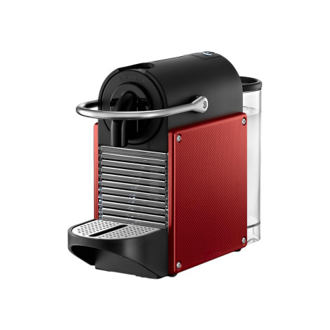 Nespresso Pixie Dark Red kapsulinis kavos aparatas, atnaujintas – raudonas