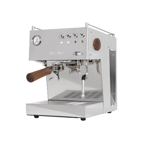 Ascaso Steel Duo PID Inox&Wood espressomasin, kasutatud demo – hõbedane