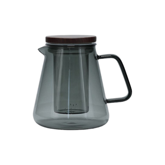 S|P Collection Luma Grey Teekanne mit Glasfilter und Deckel, 930 ml