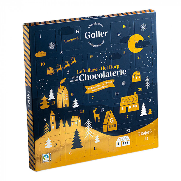 Advent calendar with chocolate candies Galler Rawetes Coffee Friend
