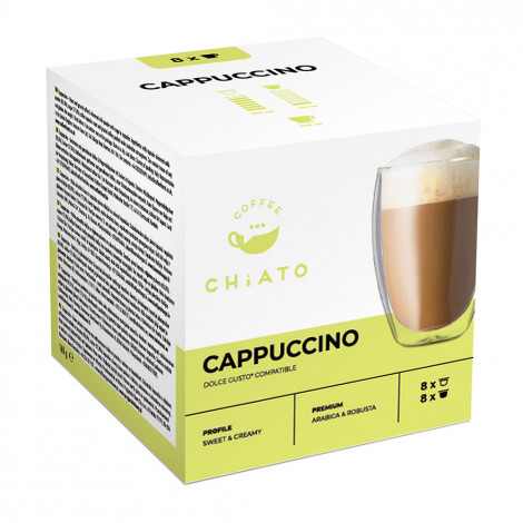 Capsules de café compatibles avec NESCAFÉ® Dolce Gusto® CHiATO “Cappuccino”, 3 x 8+8 pcs.