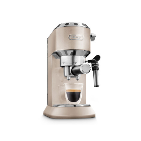 DeLonghi Dedica Metallics EC785.BG ESE Pod Espresso Coffee Machine – Beige