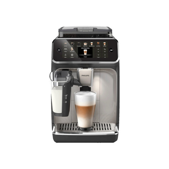 Ekspres ciśnieniowy Philips Series 5500 LatteGo EP5546/70 - czarny/srebrny