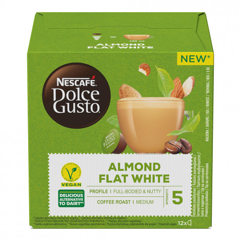 Lot de capsules de café NESCAFÉ® Dolce Gusto® Almond Flat White, 3 x 12 pcs.