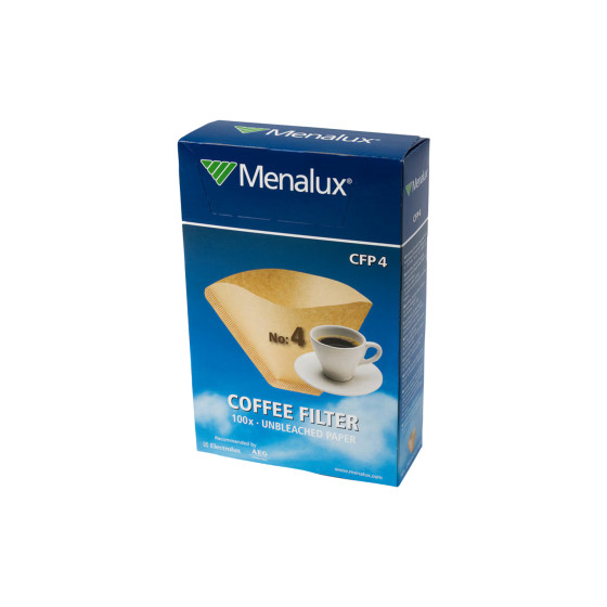 Menalux CFP4 universella papperskaffefilter, 100 st. (för filterkaffebryggare) | Baristatillbehör | Kontorsexperten