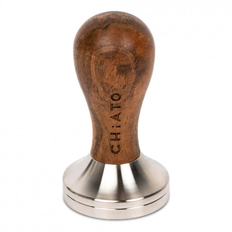 Stainless steel tamper with a wooden handle CHiATO, 51 mm