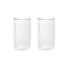 Double-wall glasses Homla CEMBRA GROOVE, 2 x 350 ml