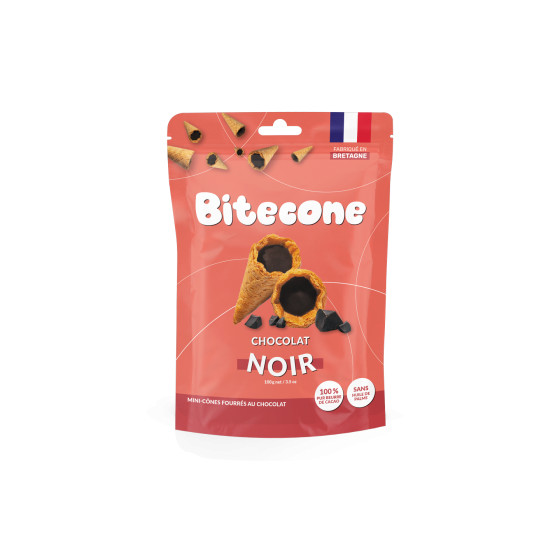 Bitecone-minitötteröt tummalla suklaatäytteellä, 100 g