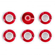 Espresso cup set with a saucer Loveramics Egg Red, 80 ml, 6 pcs.