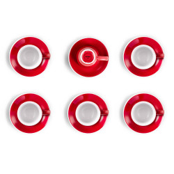 Espresso cup set with a saucer Loveramics “Egg Red”, 80 ml, 6 pcs.