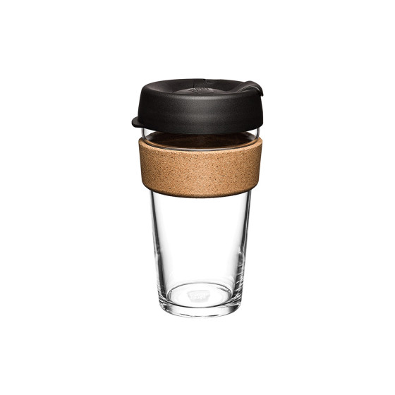 Mug avec couvercle KeepCup Brew Cork Black, 454 ml
