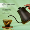Elektriskā tējkanna CHiATO flowPLAY Gooseneck, 0.6 l – melns