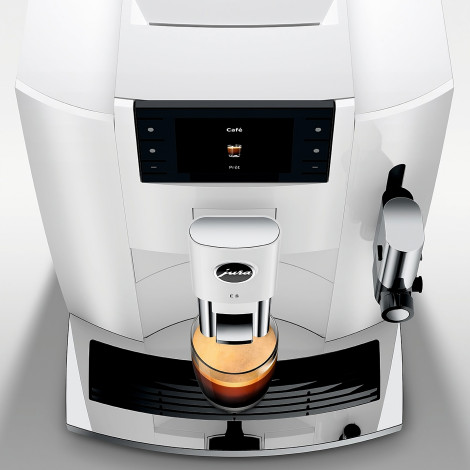 JURA E8 Piano White (EC) täysautomaattinen kahvikone – valkoinen