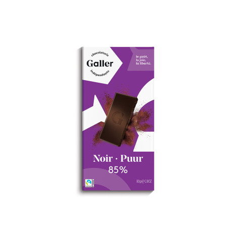 Chocolate tablet Galler Dark 85%, 80 g
