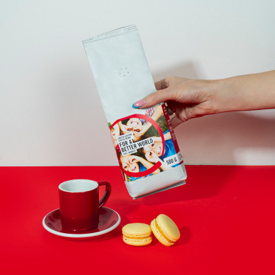 Riboto leidimo kavos pupelės For a Better World (Kavos Draugo ir „Gelbėkit vaikus“ projektas), 500 g