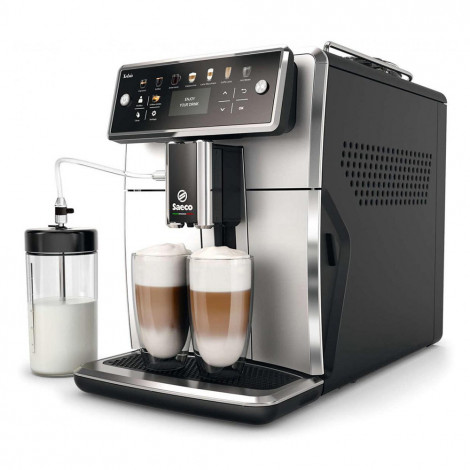 Saeco Xelsis SM7581/00 Helautomatisk kaffemaskin med bönor – Svart&Silver