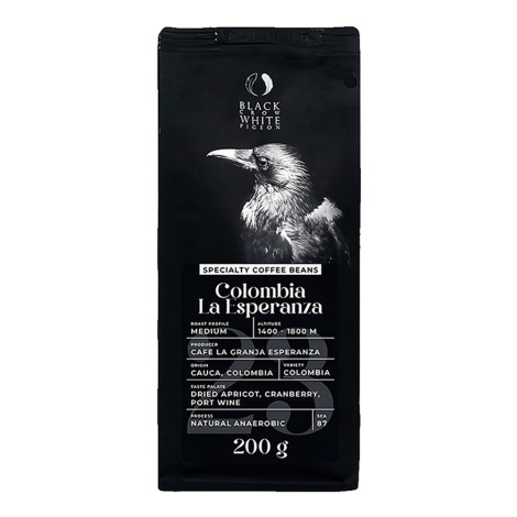 Kawa ziarnista specialty Black Crow White Pigeon Colombia La Esperanza, 200 g