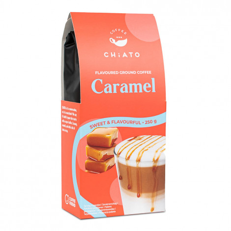 Caramel-flavoured ground coffee CHiATO Caramel, 250 g