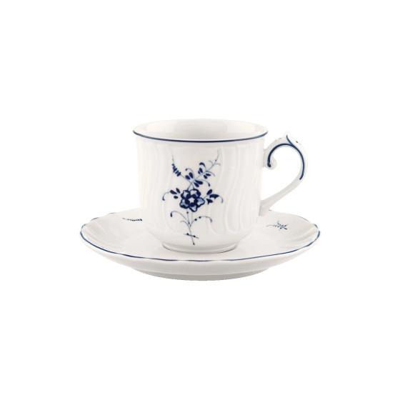 Filiżanka do espresso ze spodkiem Villeroy & Boch Old Luxembourg, 70 ml