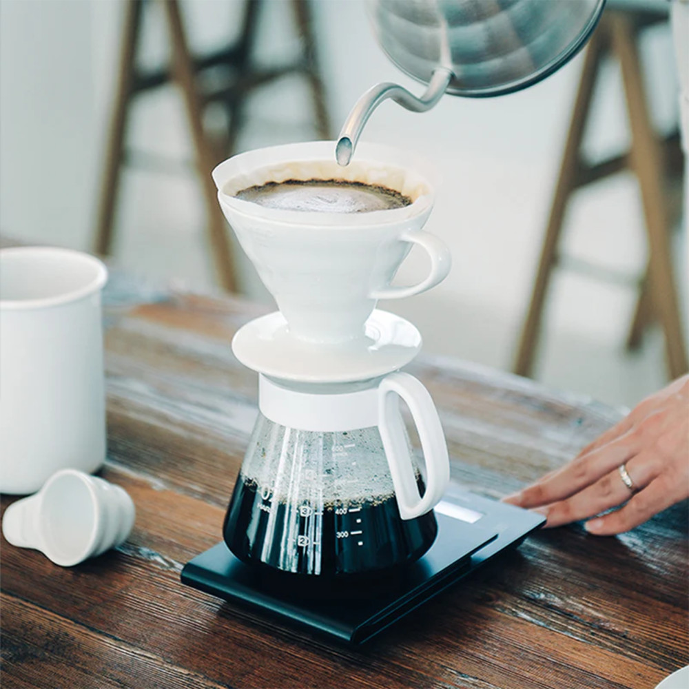 Hario V60 02 Craft Ceramic Dripper Set Dripper Server Filters Spoon 