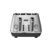 DeLonghi Distinta X CTI4003.M Four Slot Toaster – Silver Stainless Steel
