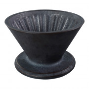 Ceramic dripper with a holder TIMEMORE “Crystal Eye Golden Black”